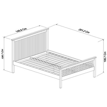 Bentley Designs Atlanta Two Tone High Footend Bedstead | Taylors on the High Street